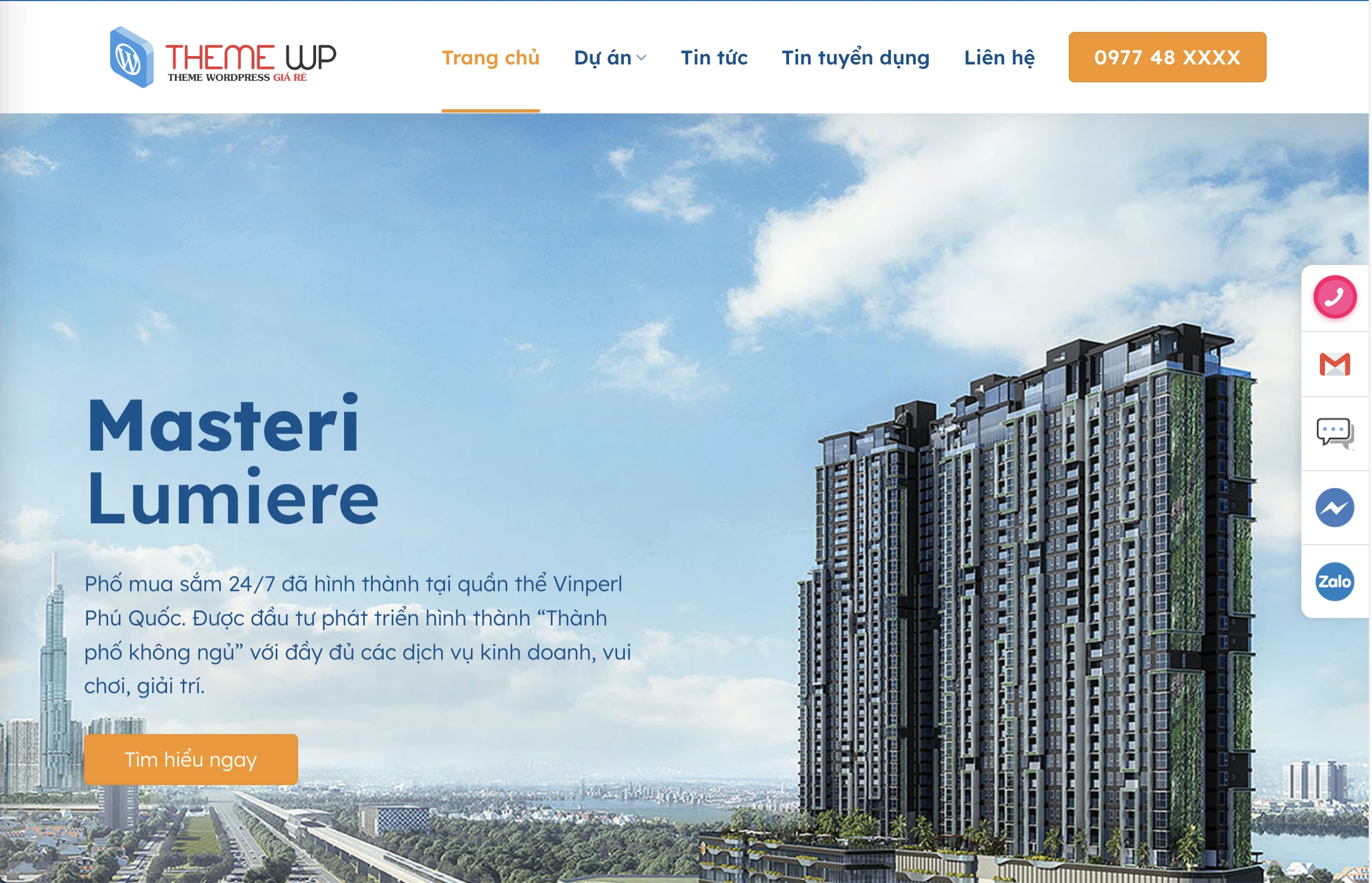 Mẫu Website Bất động sản 14