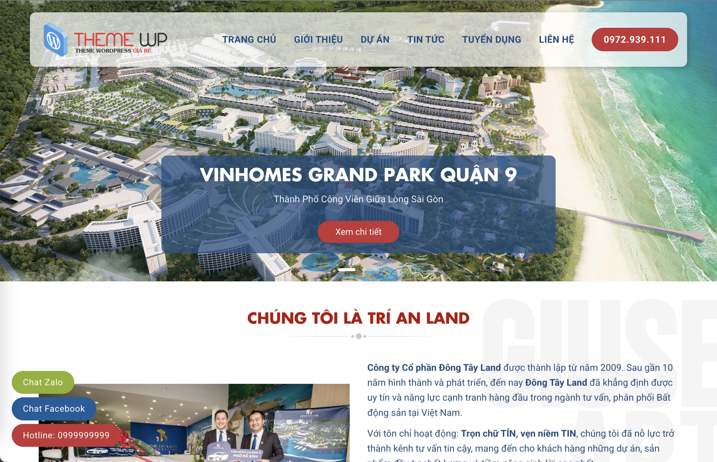 Mẫu Website Bất động sản 16