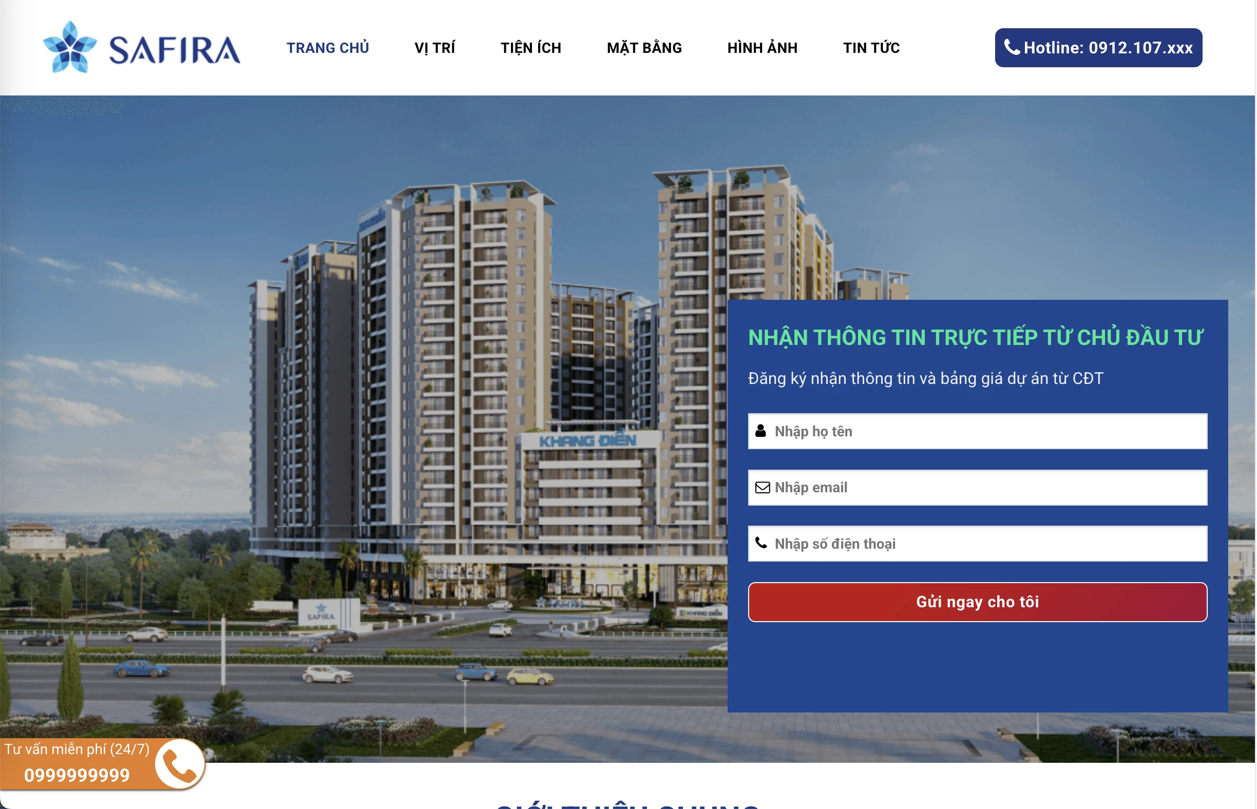 Mẫu Website Bất động sản 17