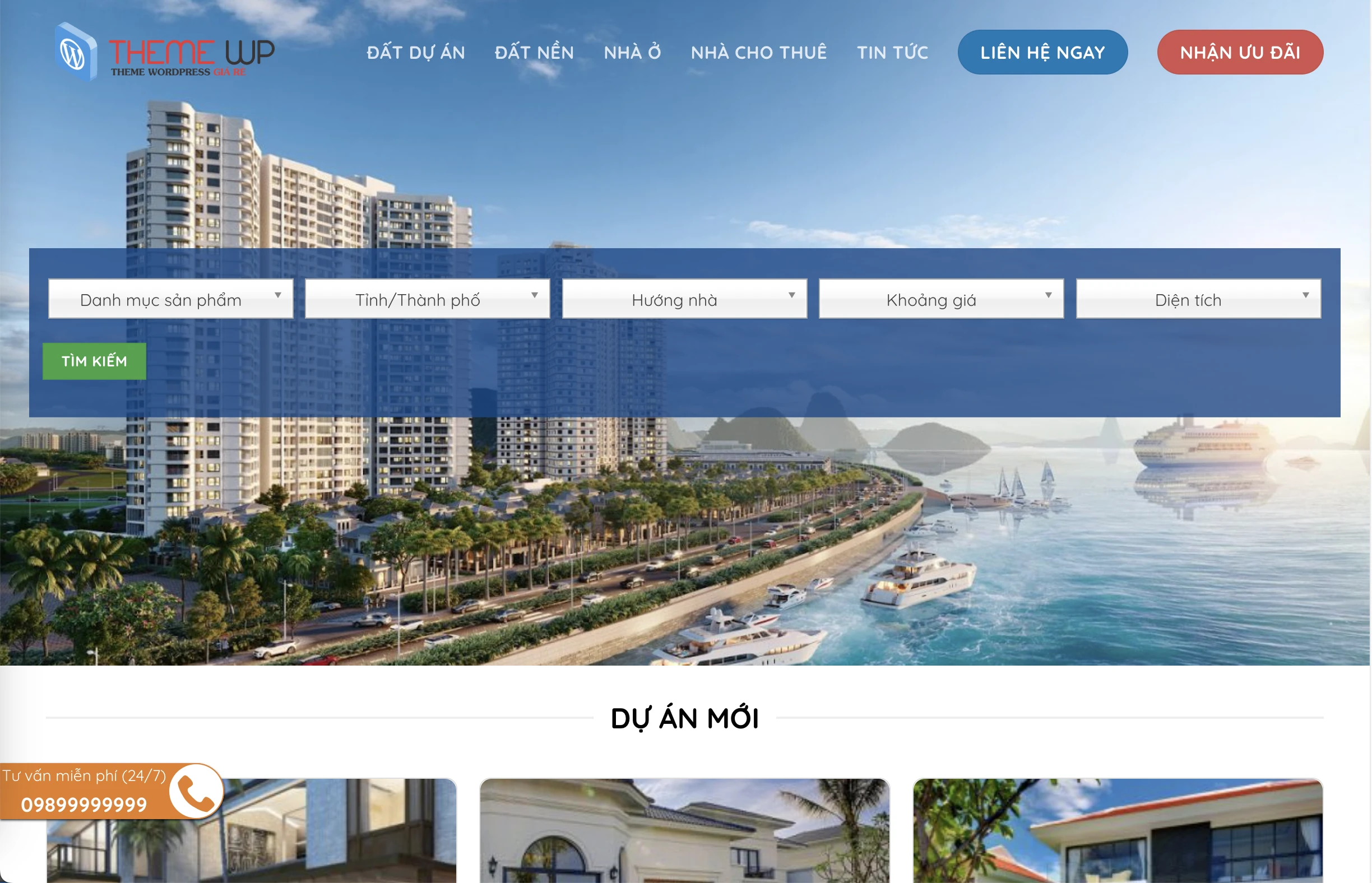 Mẫu Website Bất động sản 20