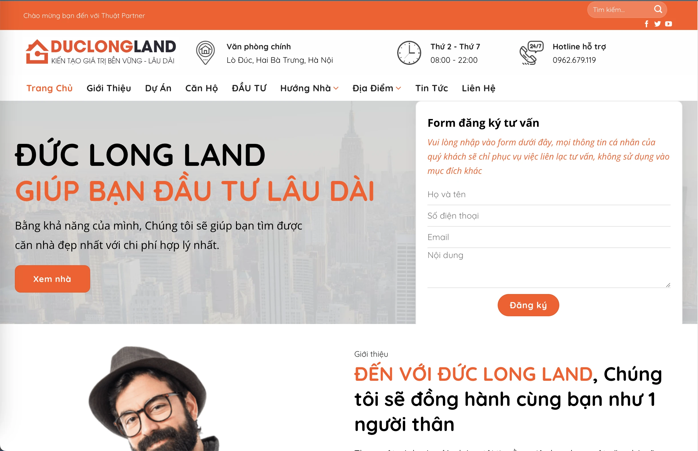 Mẫu Website Bất động sản 22