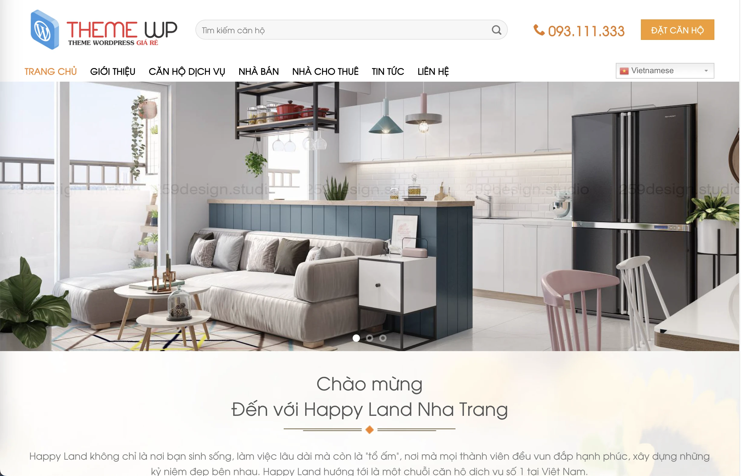 Mẫu Website Bất động sản 23