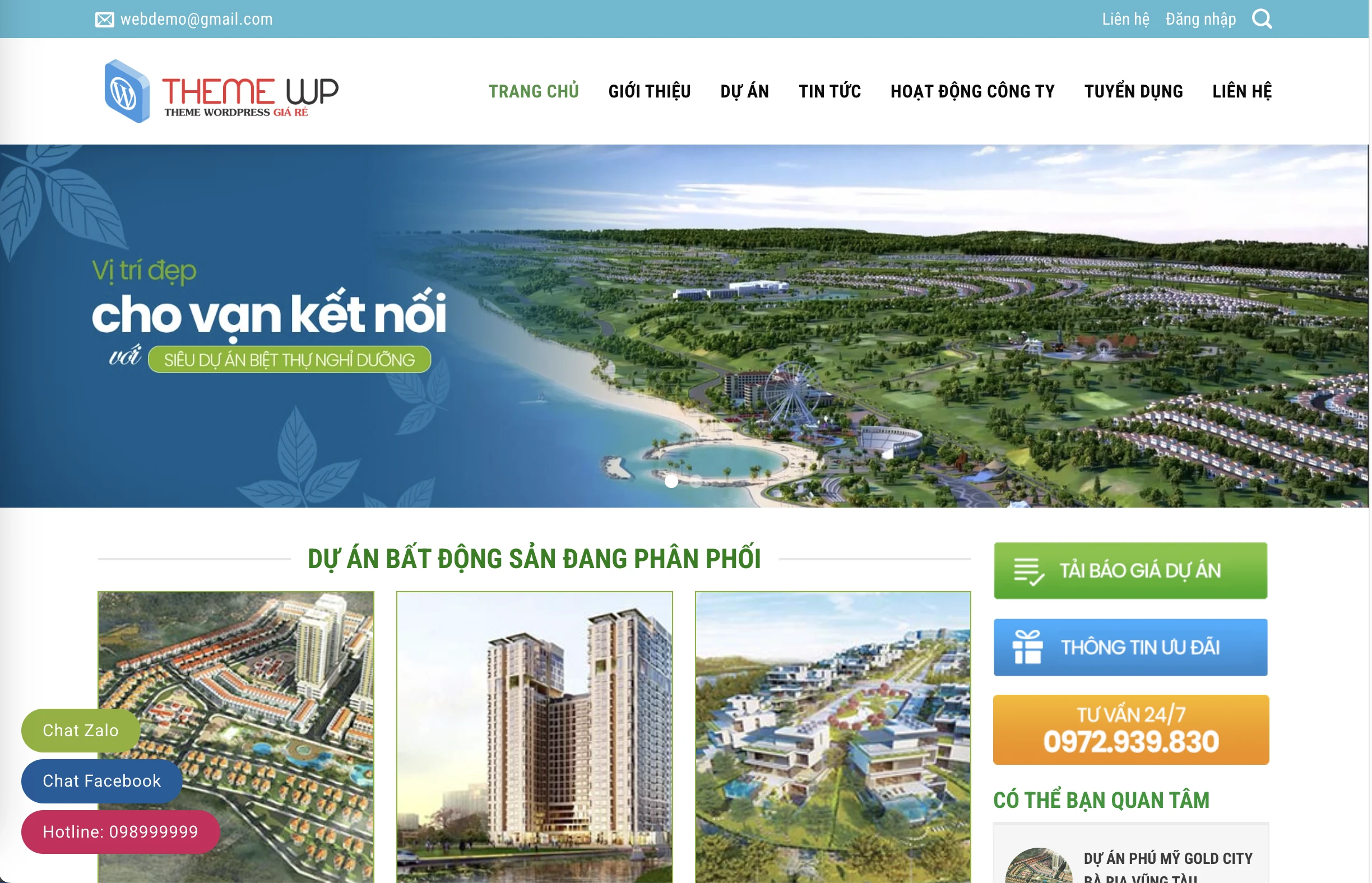 Mẫu Website Bất động sản 25