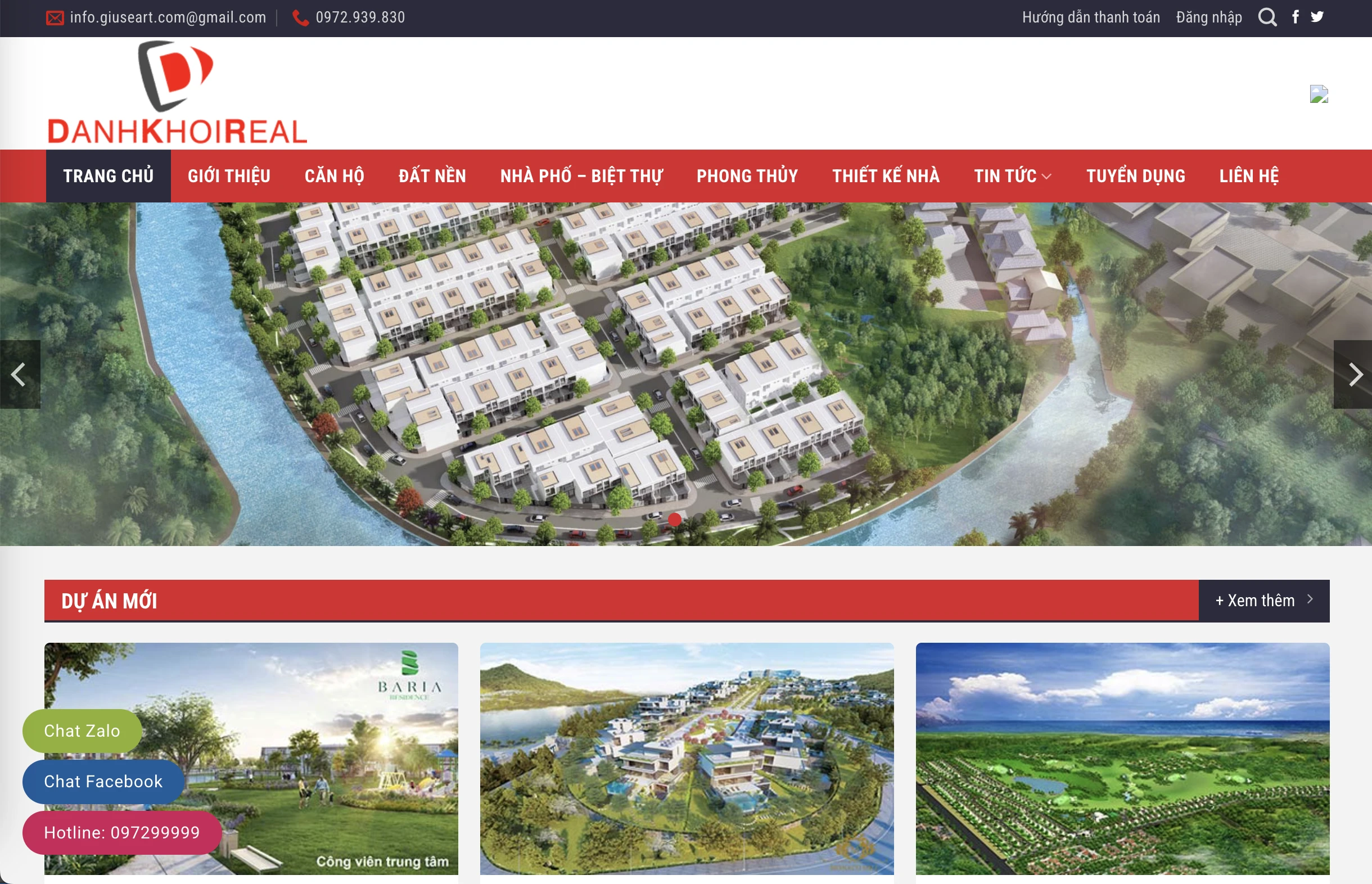Mẫu Website Bất động sản 26