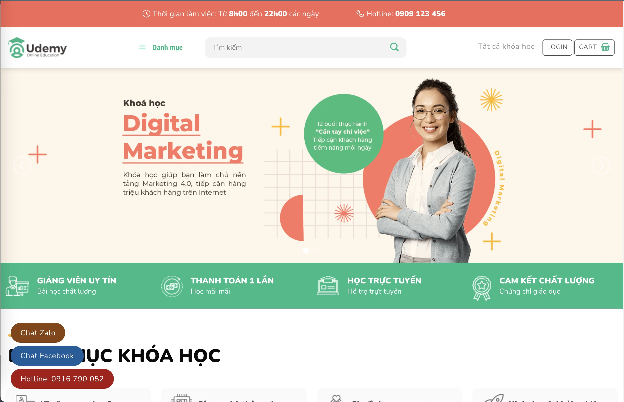 Mẫu Website Giáo dục 01