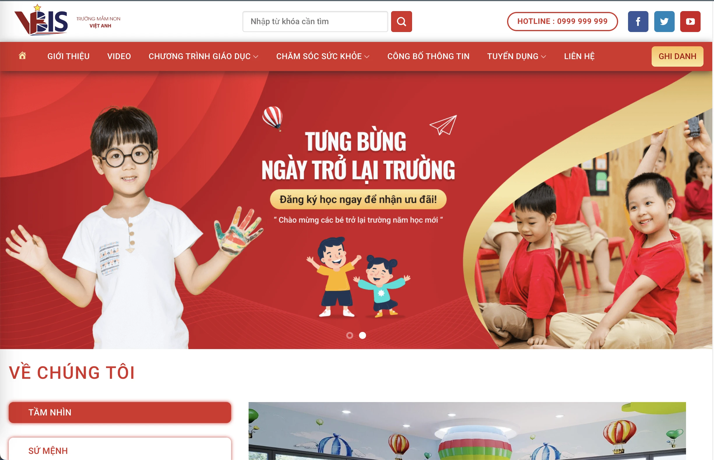 Mẫu Website Giáo dục 06