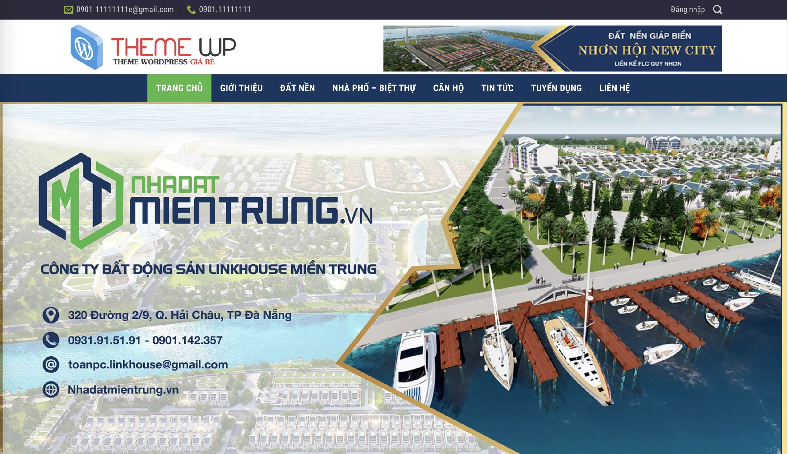 Mẫu Website Bất động sản 30