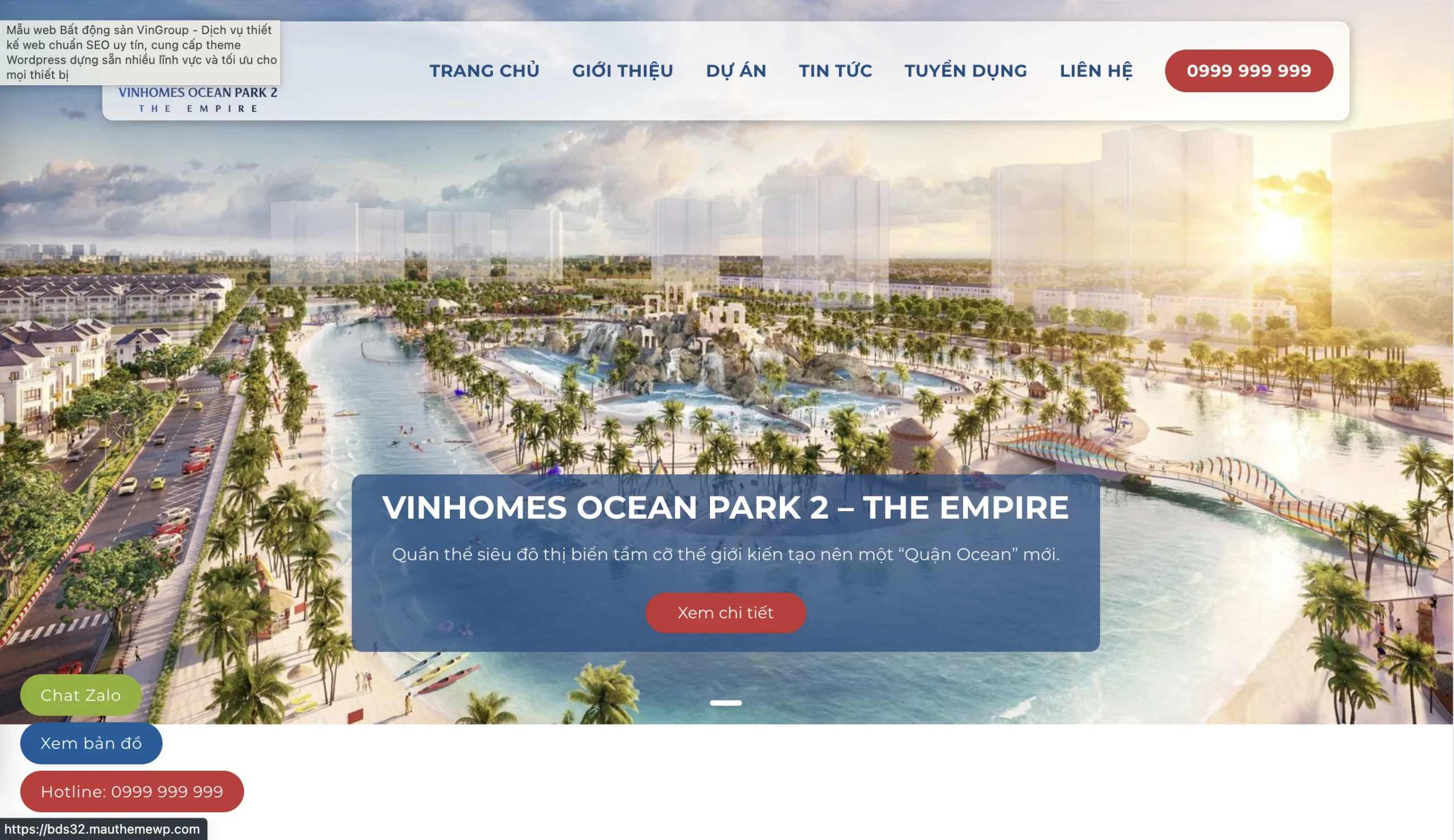 Mẫu Website Bất động sản 32