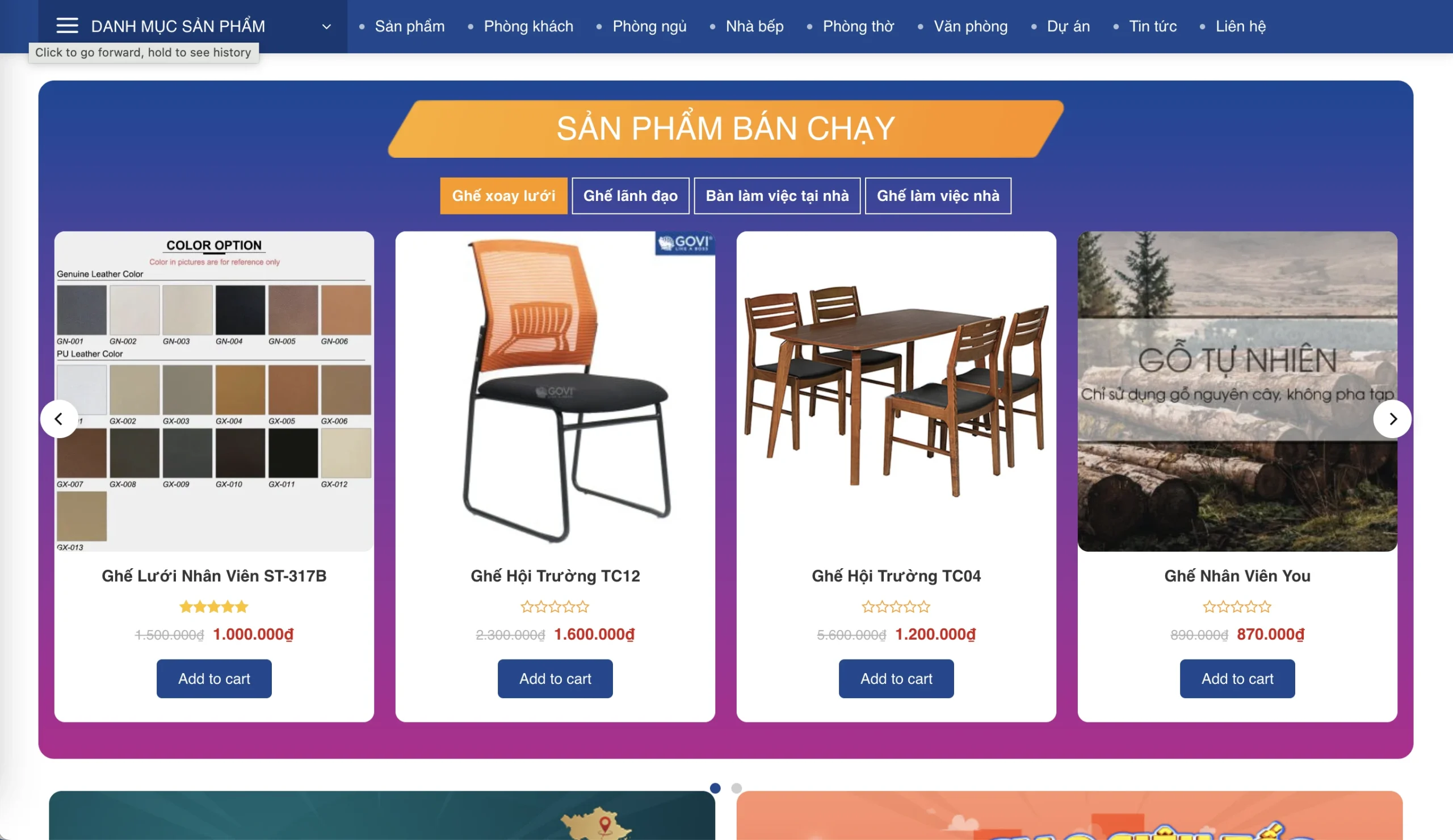 Mẫu Website Nội thất 15