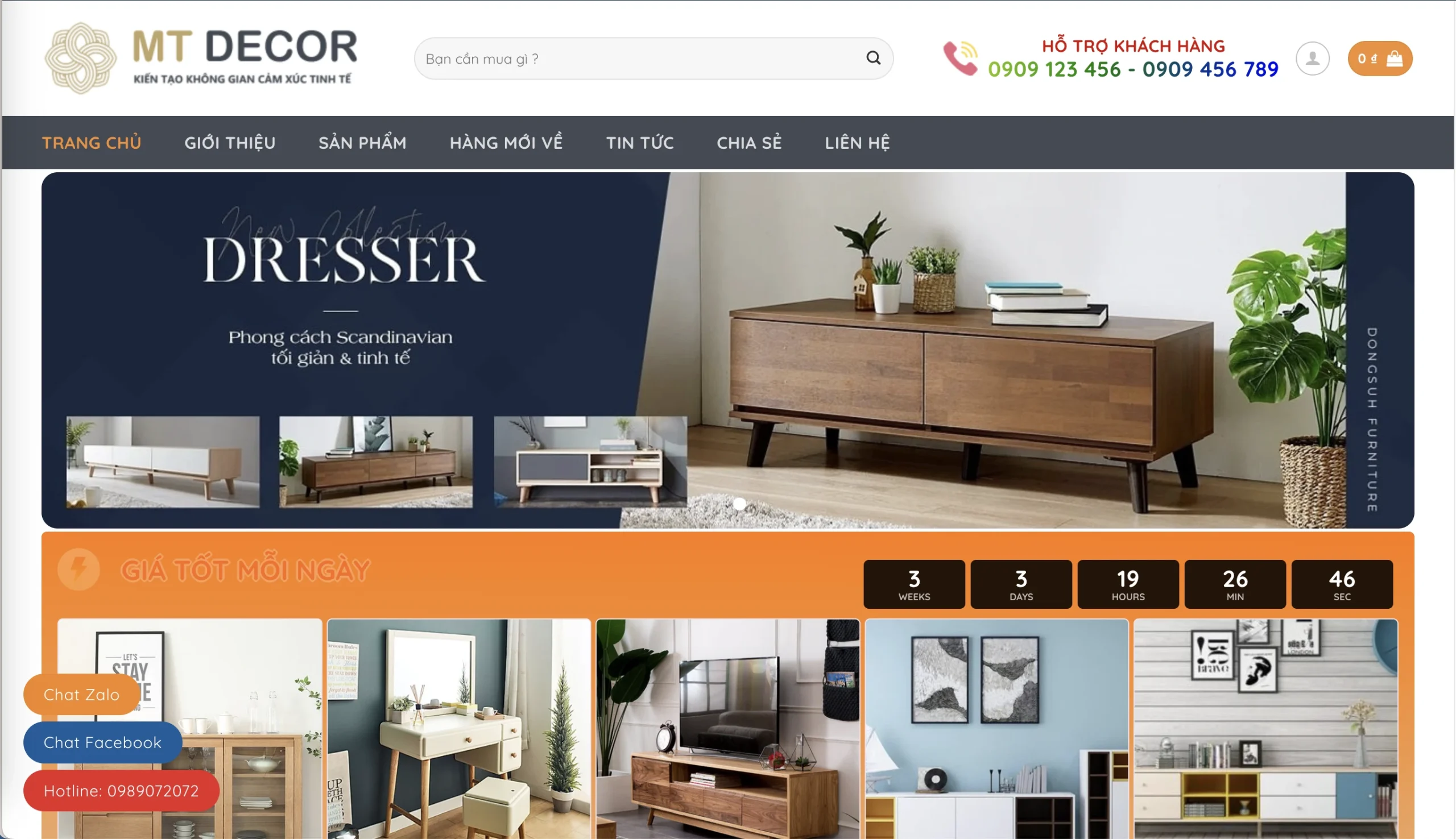Mẫu Website Nội thất 9