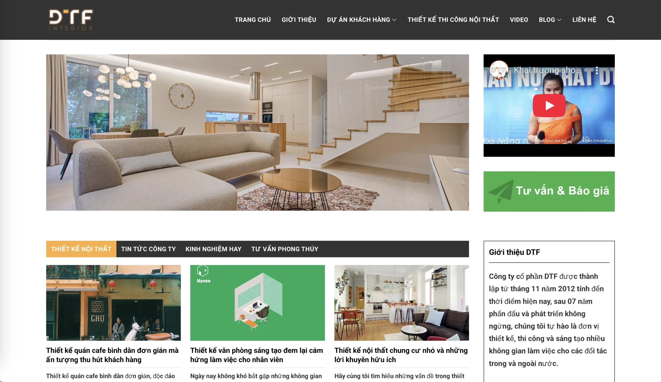 Mẫu Website Nội thất 13