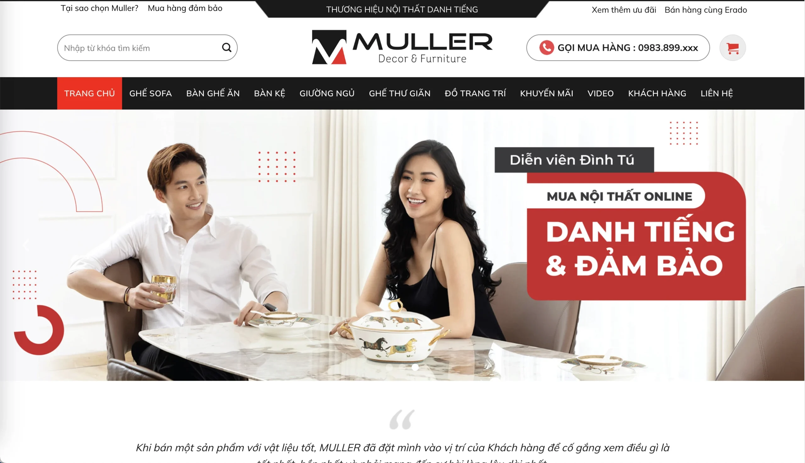 Mẫu Website Nội thất 16