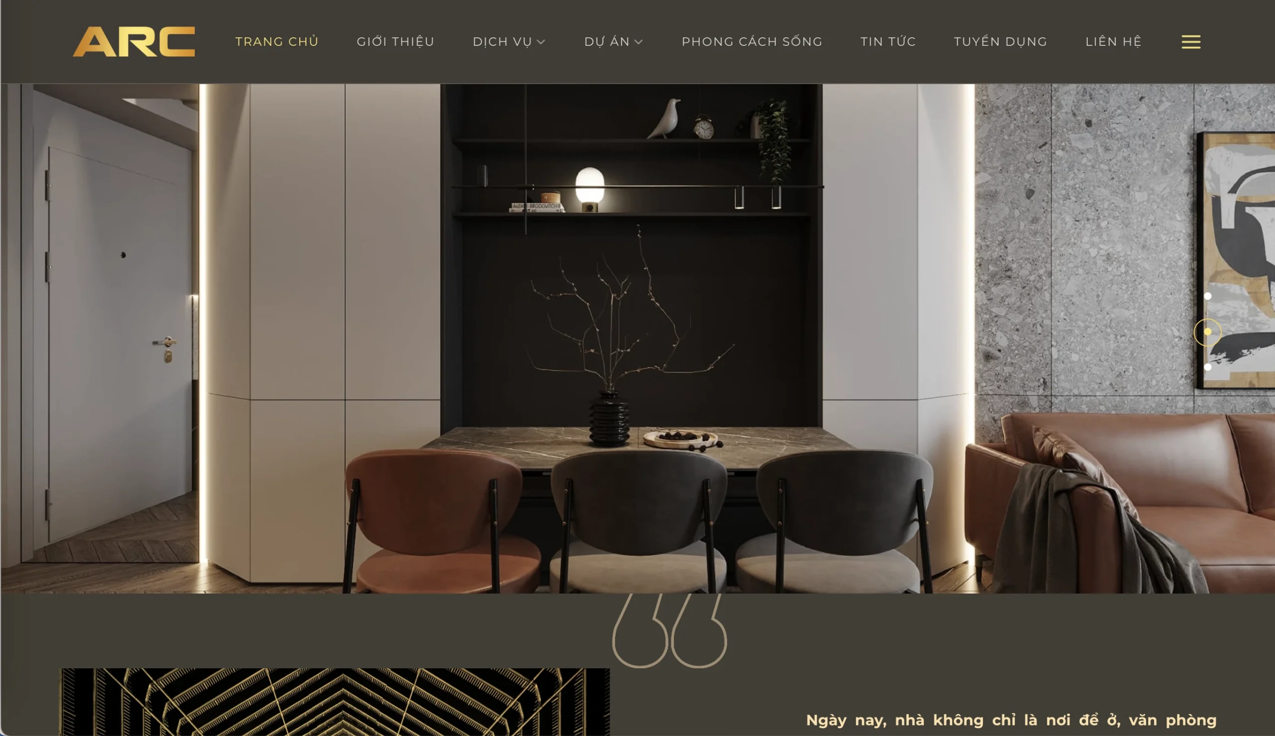 Mẫu Website Thiết kế Nội thất 5