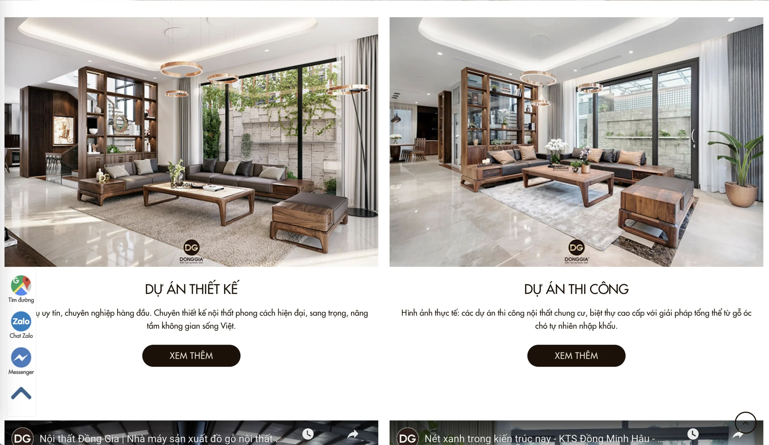 Mẫu Website Thiết kế Nội thất 6