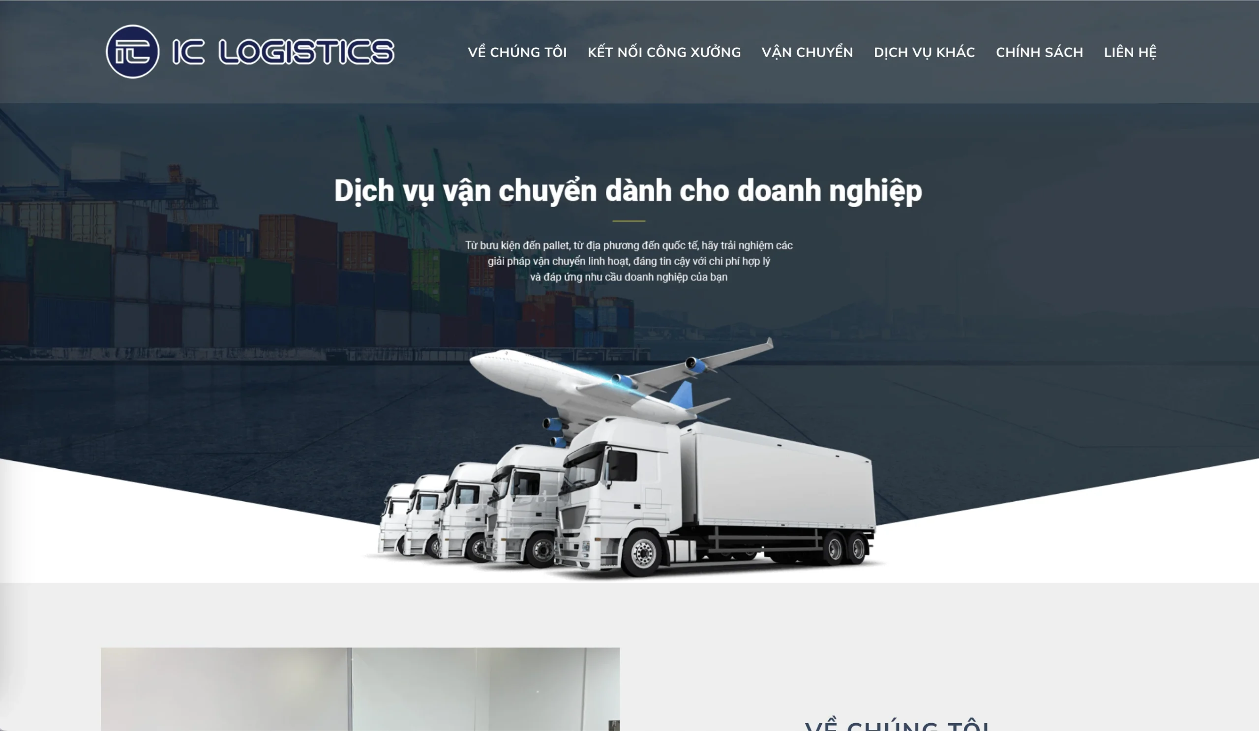 Mẫu Website Vận chuyển 5