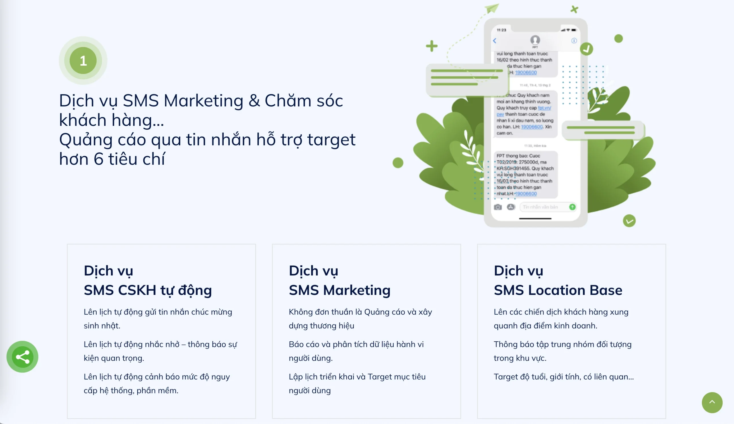 Mẫu Website Chăm sóc khách hàng