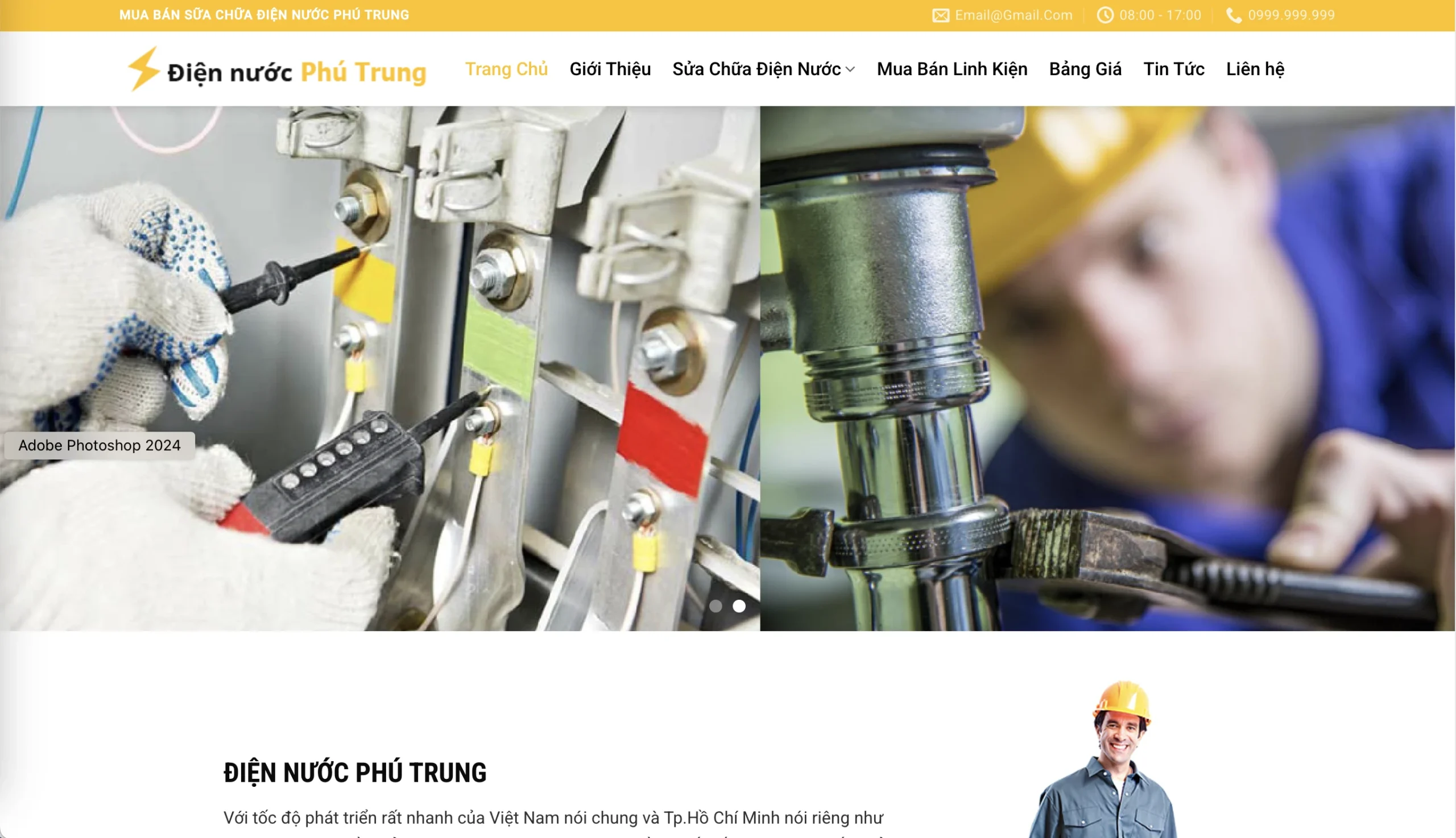 Mẫu Website Sửa chữa 5